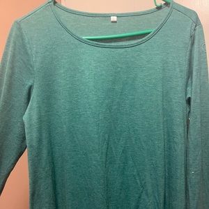 Teal long sleeve shirt